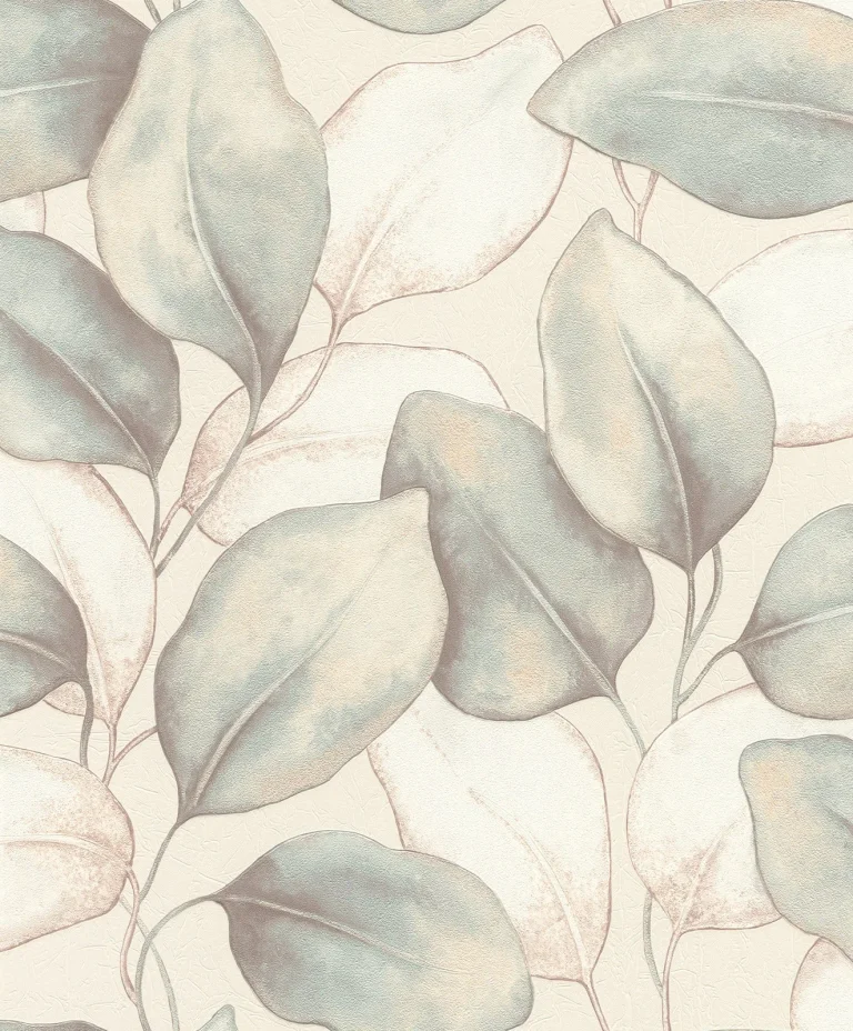 Evanthe Vine Wallpaper - Aqua — Ảnh 4