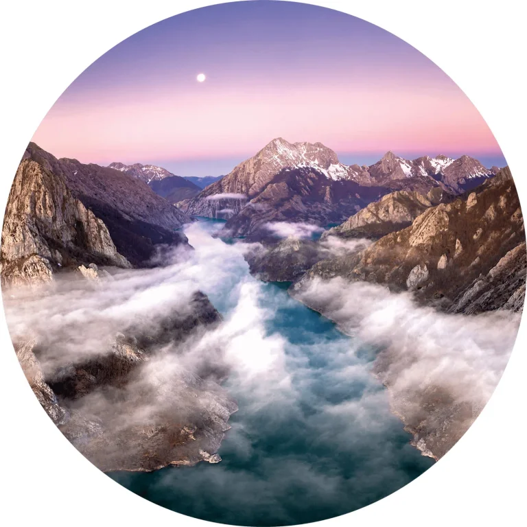 Over the Mountains - Wall Mural 5449 - 4 Panel - 192cm x 260cm — Ảnh 4