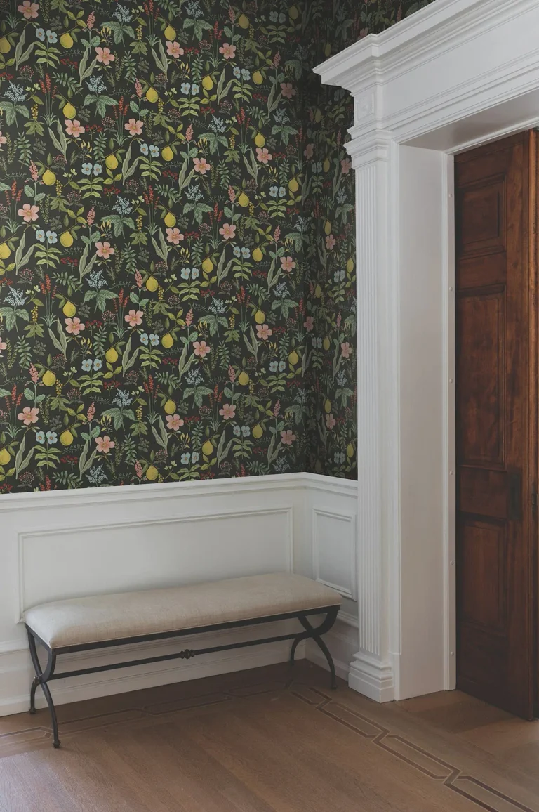 Rifle Paper Co. Herb Garden Botanical Peel and Stick Wallpaper - Black — Image 5