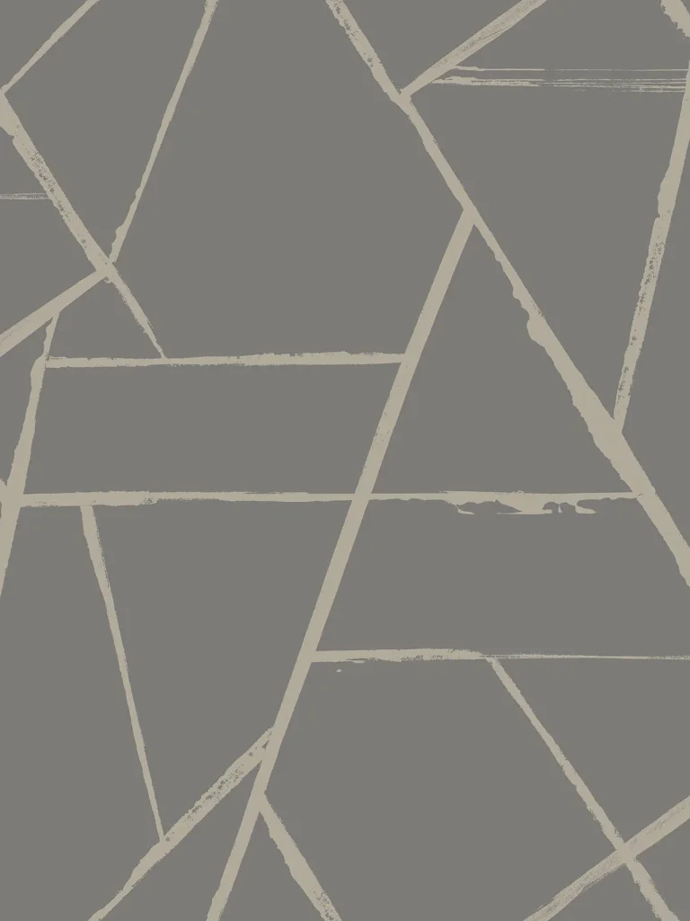 Intersect Wallpaper - Charcoal/Glint