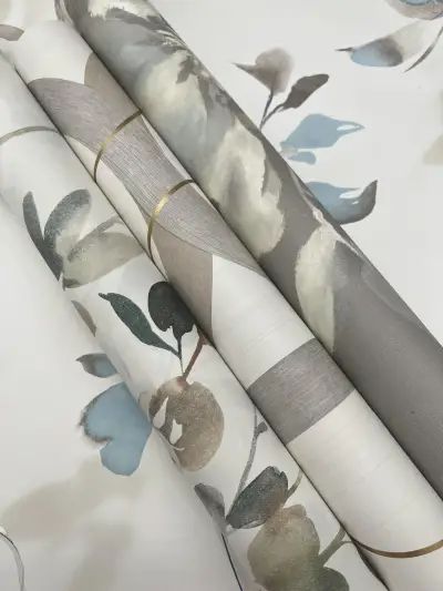Candice Olson Linden Flower Peel and Stick Wallpaper - Soft Neutral