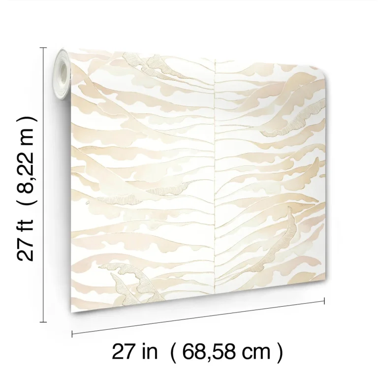 Leaf Column Wallpaper - Clay — Image 3