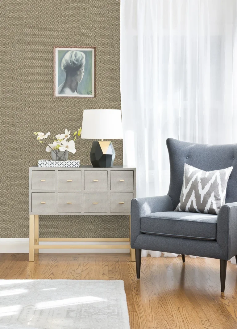 Hui Paper Weave Grasscloth Wallpaper - Brown — Ảnh 4