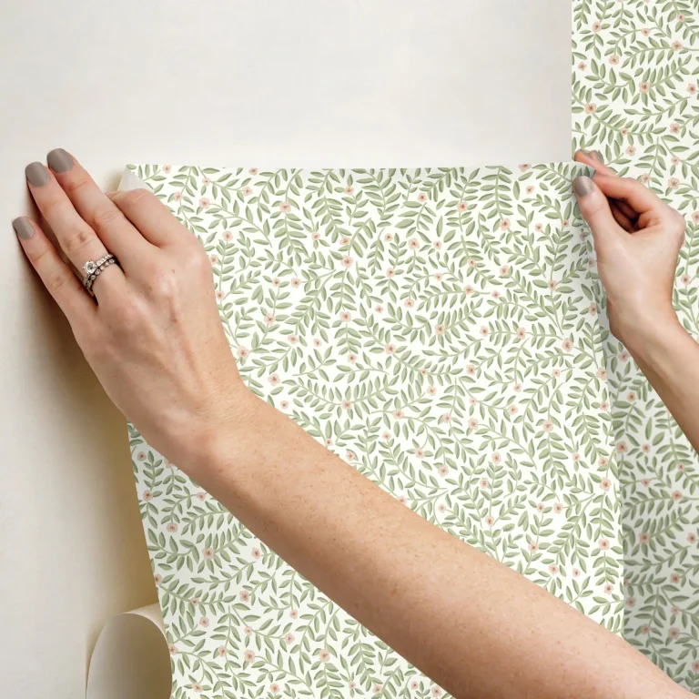 Rifle Paper Co. Elodie Petite Floral Peel and Stick Wallpaper - Cream — Ảnh 6