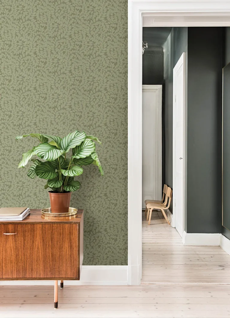 Lindlöv Leafy Vines Wallpaper - Moss — Ảnh 2