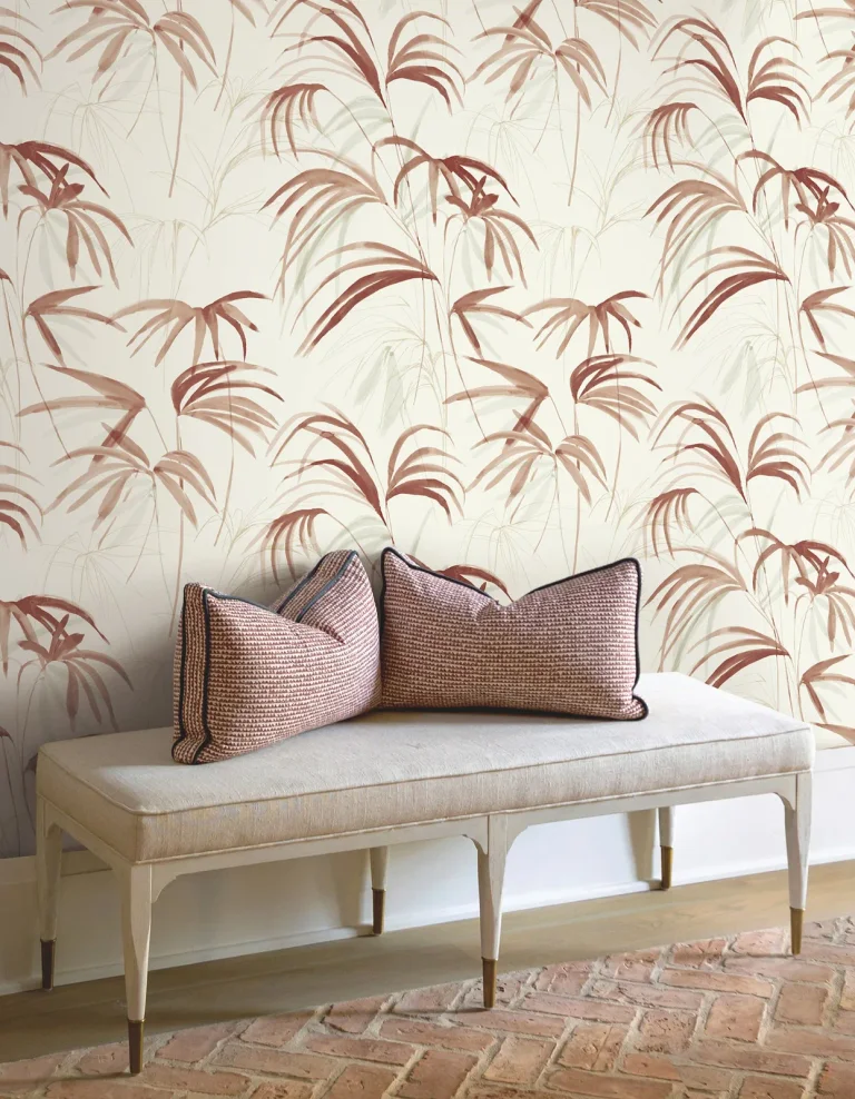 Candice Olson Inky Palms Wallpaper - Clay — Image 2