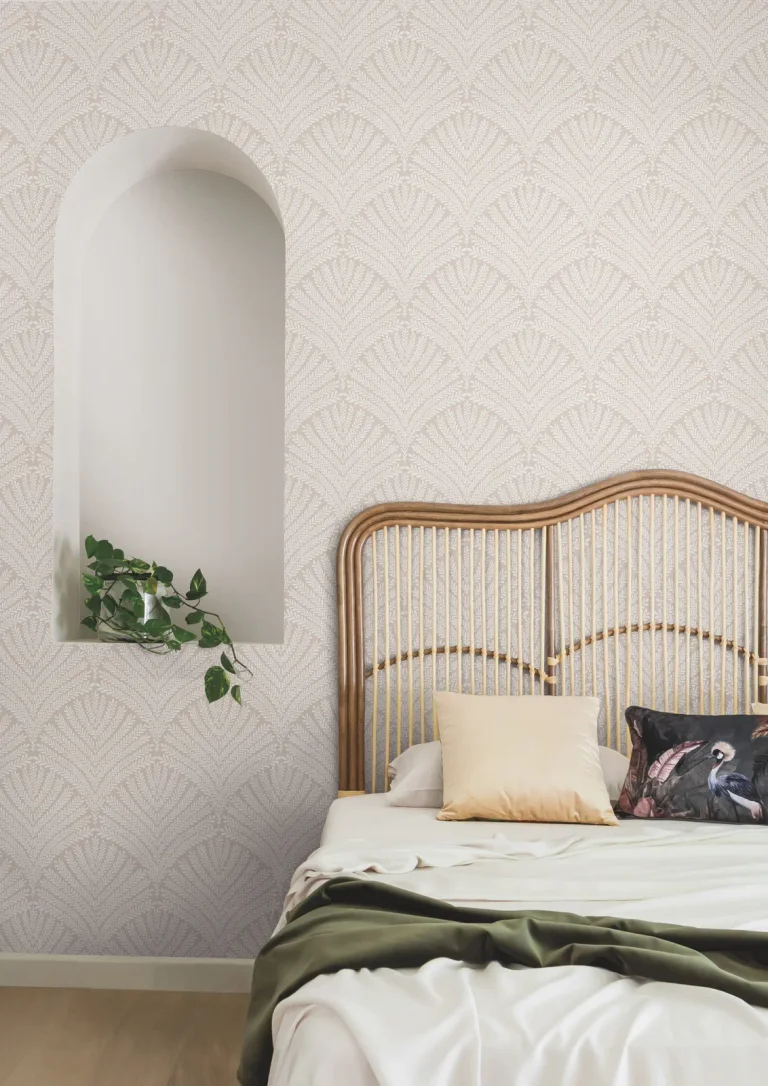 Beachcomber Wallpaper - Baked Clay/Cream — Ảnh 4