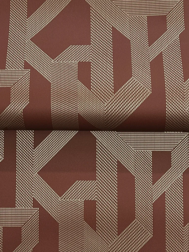Franz Geometric Wallpaper - Maroon — Ảnh 6