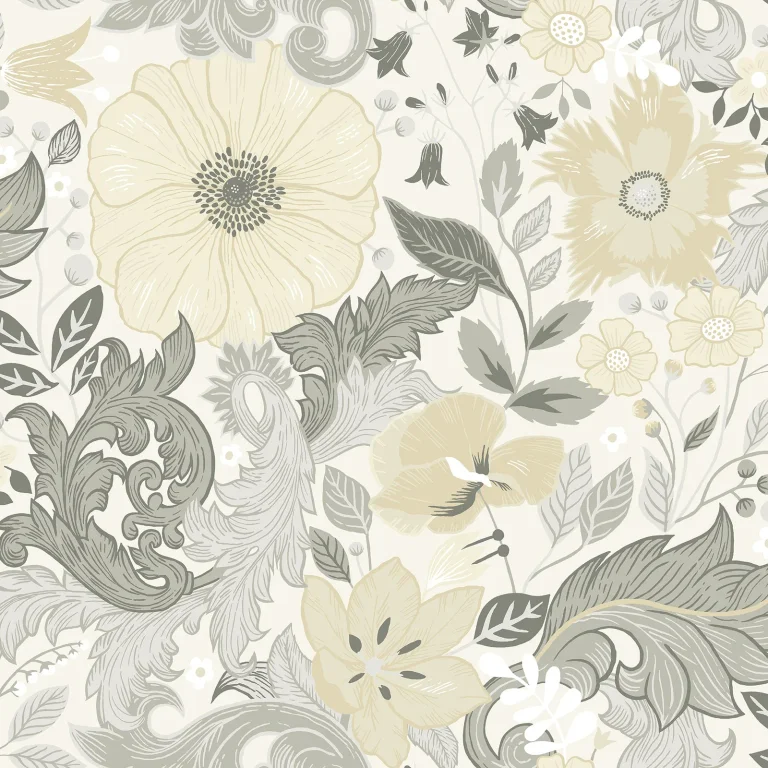 Victoria Floral Nouveau Wallpaper - Pastel — Ảnh 2