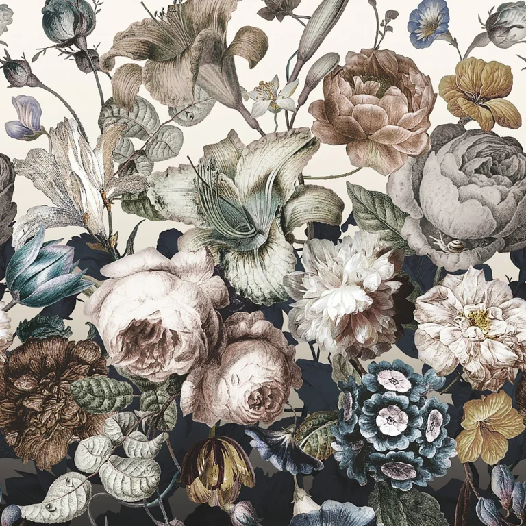 Rachel Rose Wall Mural - White — Ảnh 4