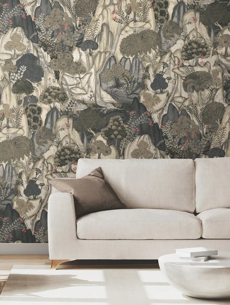 Ronald Redding Falling Waters Scenic Wallpaper - Neutral — Ảnh 2