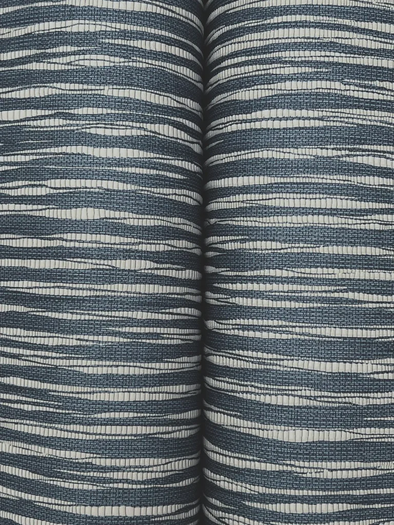 Ronald Redding Lotus Weave Wallpaper - Navy — Ảnh 6