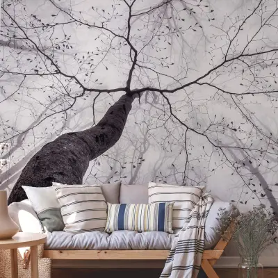 Inside The Trees - Wall Mural 5413 - Round - 144cm diameter