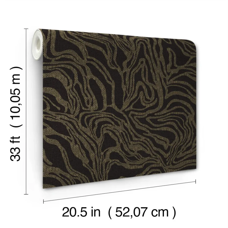 Massar Modern Marbled Wallpaper - Black — Ảnh 5