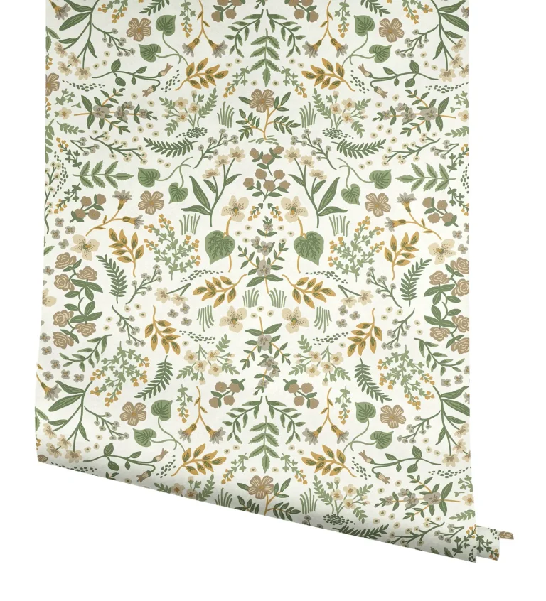 Rifle Paper Co. Wildwood Peel and Stick Wallpaper - Linen — Ảnh 4