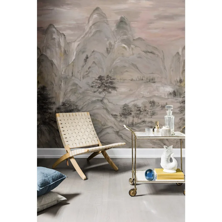 Ronald Redding Misty Mountain Wall Mural - Taupe — Ảnh 7