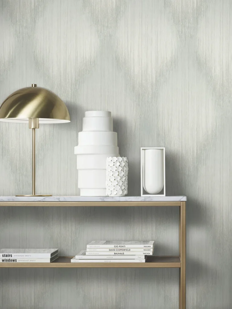 Starfall Metallic Ikat Wallpaper - Sage — Ảnh 2