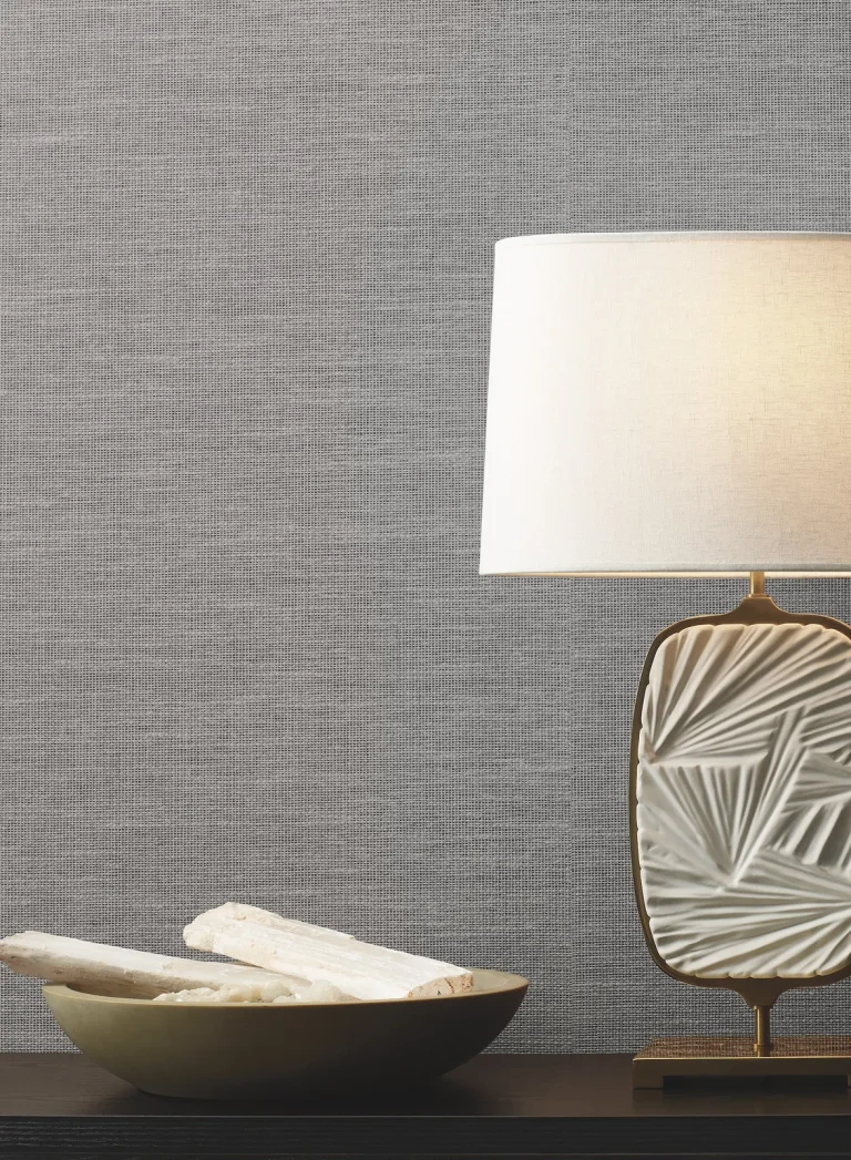 Paper & Thread Weave Wallpaper - Denim — Ảnh 4