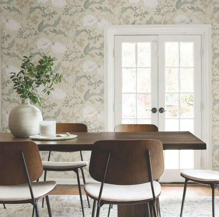 Magnolia Home Gwendolyn Wallpaper - Ivory/Gray — Ảnh 3