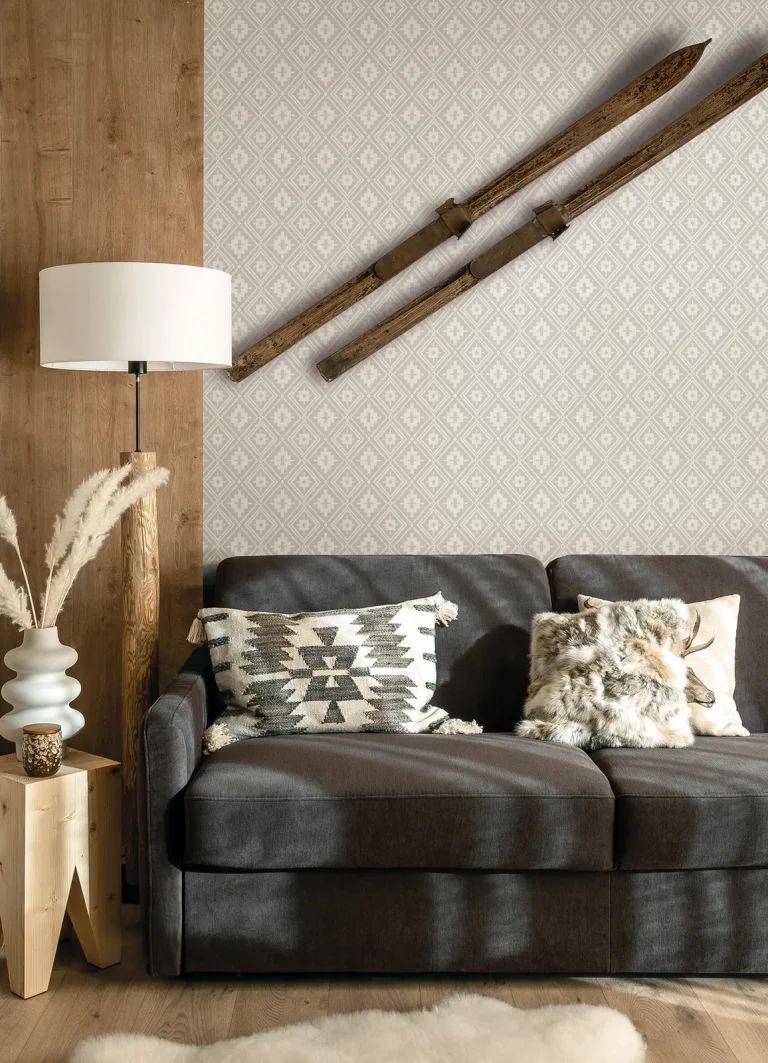 Chesapeake Camp Blanket Wallpaper - Cream — Image 6