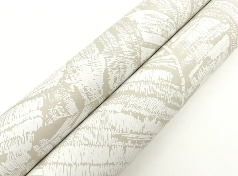 Palm Cove Toile Wallpaper - White/Taupe — Ảnh 7