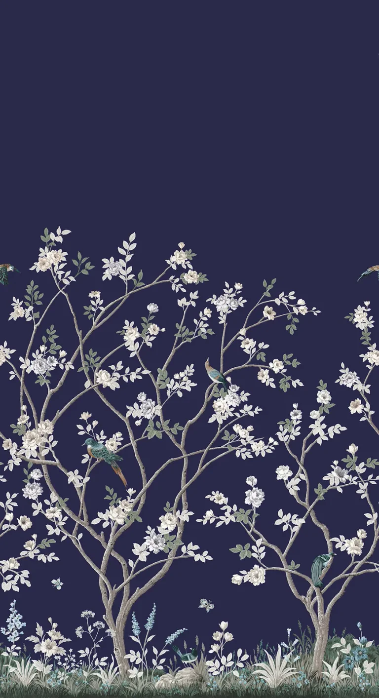 Ronald Redding Lingering Garden Wall Mural - Navy — Ảnh 3