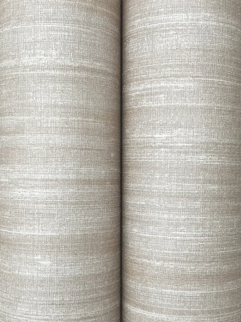 Sari Silk Faux Fabric Wallpaper - Khaki — Ảnh 4