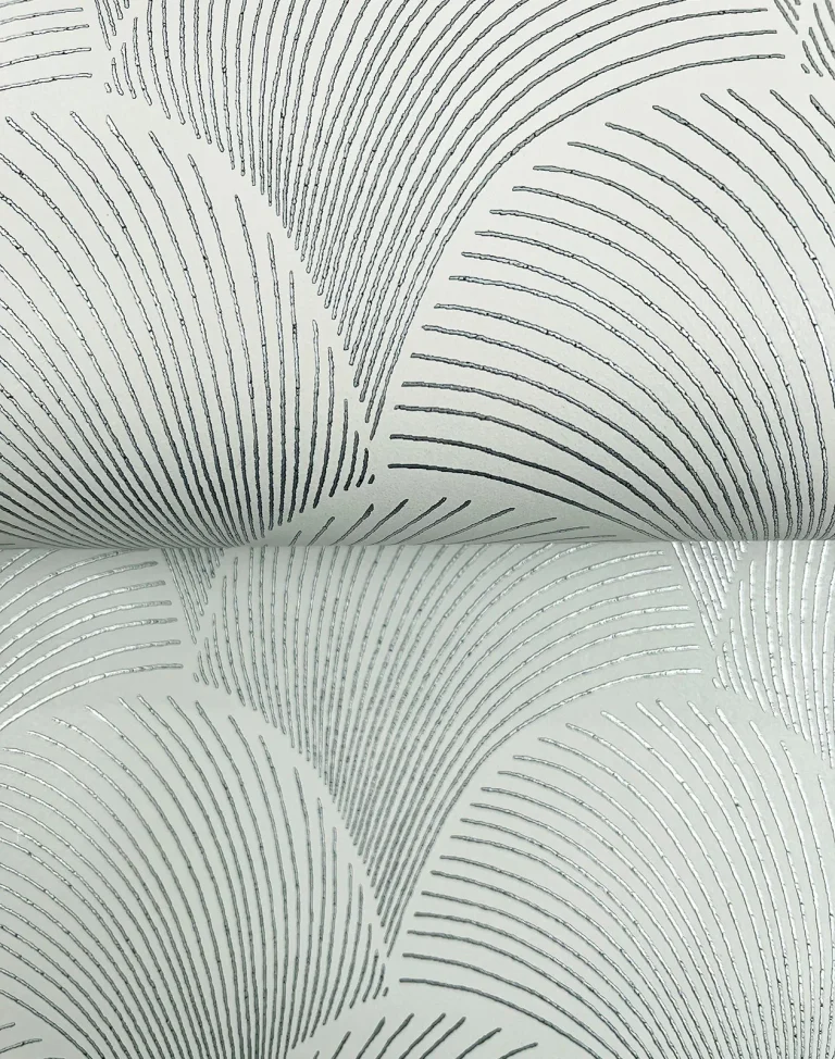 Candice Olson Metallic Scallop Wallpaper - Light Green — Ảnh 6