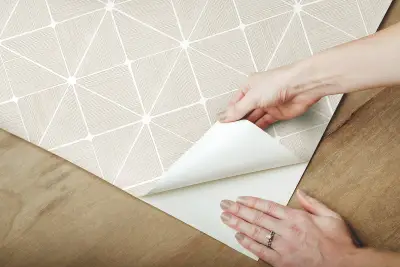 Double Diamonds Peel and Stick Wallpaper - Off-White
