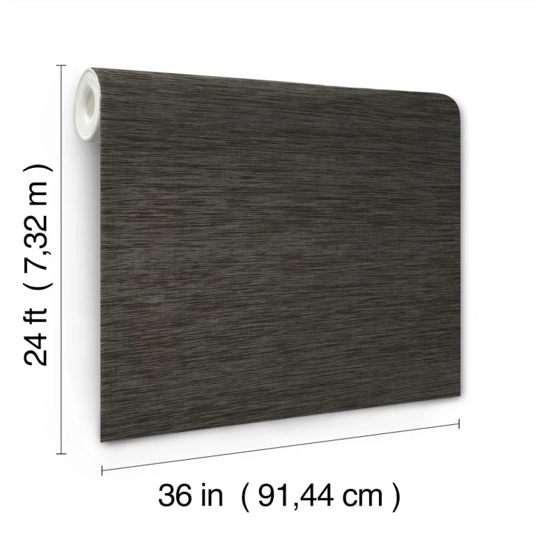Ronald Redding Horizon Paperweave Wallpaper - Black — Ảnh 5