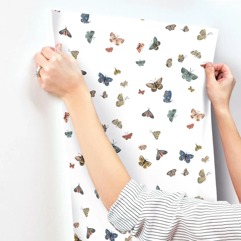 Rifle Paper Co. Butterfly House Wallpaper - White — Ảnh 6
