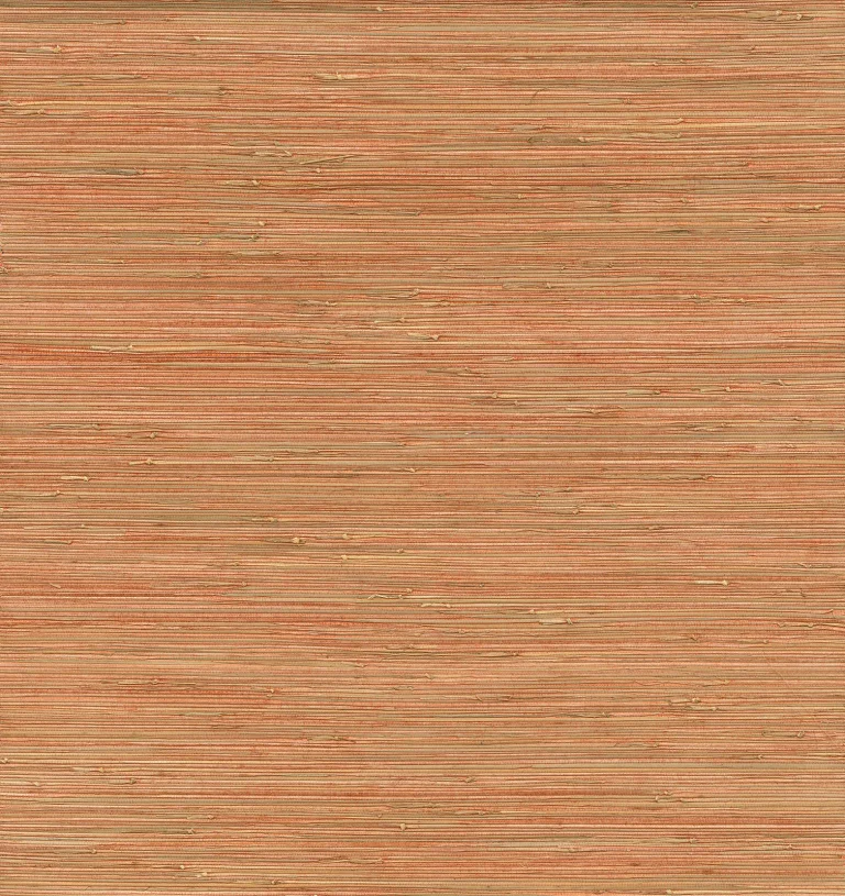 Shuang Handmade Grasscloth Wallpaper - Coral — Ảnh 2