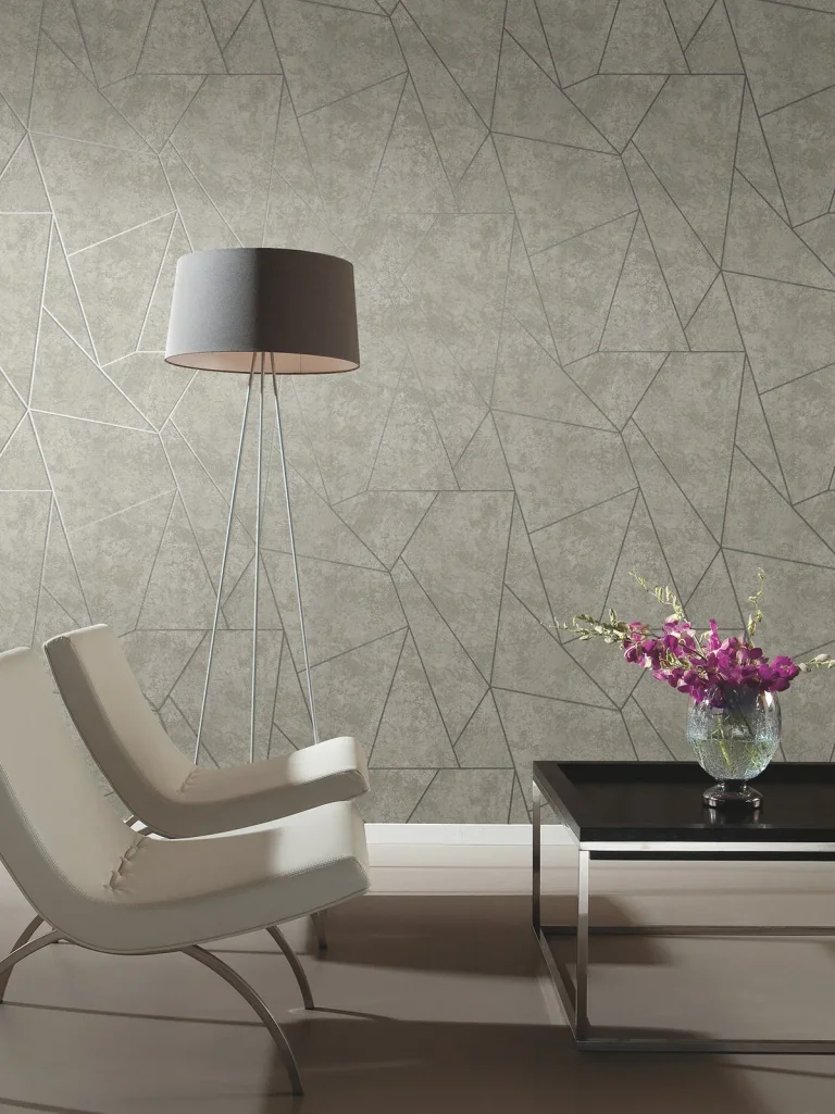 Nazca Wallpaper - Grey/Silver — Ảnh 3