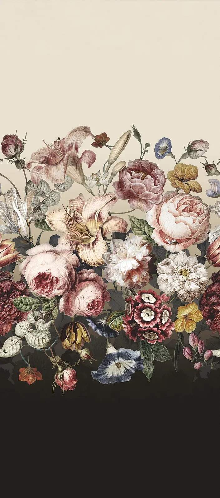 Rachel Rose Wall Mural - Taupe — Ảnh 4