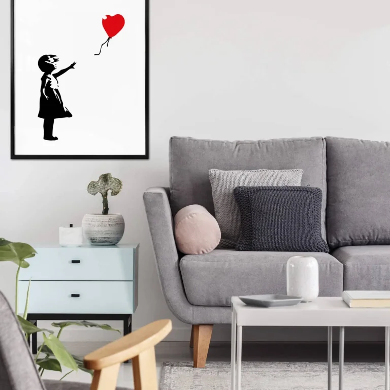 Banksy - "Girl With The Red Balloon" Poster - 100 x 80cm — Image 2