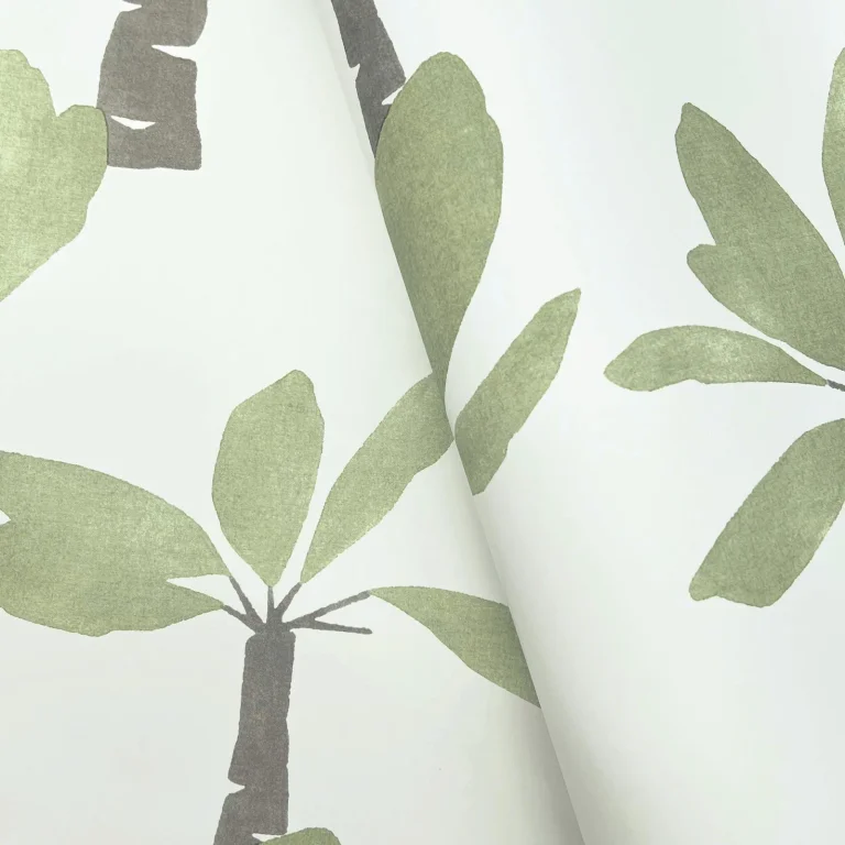 Painted Oasis Wallpaper - Leaf Green — Ảnh 6