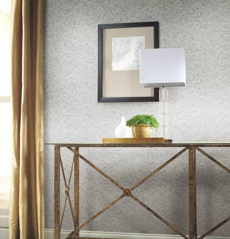Shimmering Cork Peel and Stick Wallpaper - Grey/Glint — Ảnh 2