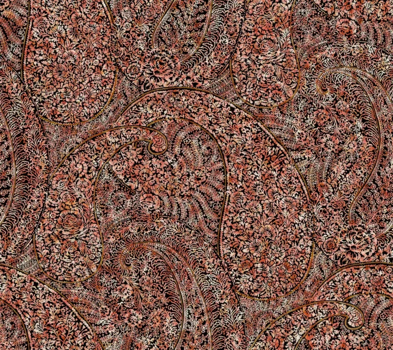 Kashmir Dreams Paisley Wallpaper - Red — Ảnh 3