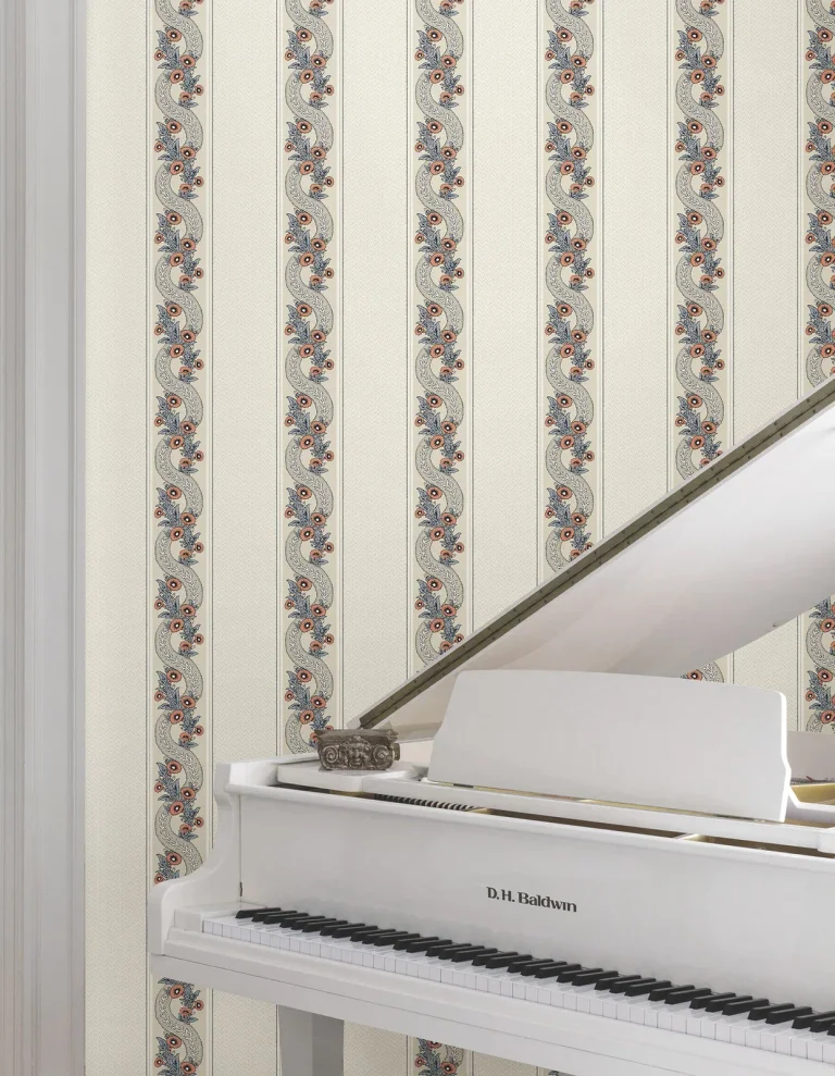 Ronald Redding Abbey's Garland Wallpaper - Coral — Ảnh 3