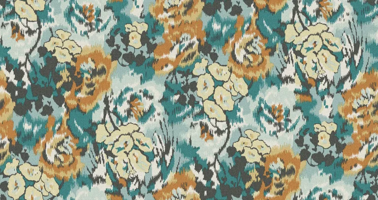 Flower Pot Wallpaper - Teal — Ảnh 5