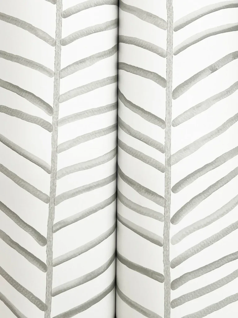 Cascade Palm Chevron Wallpaper - Fog — Ảnh 6