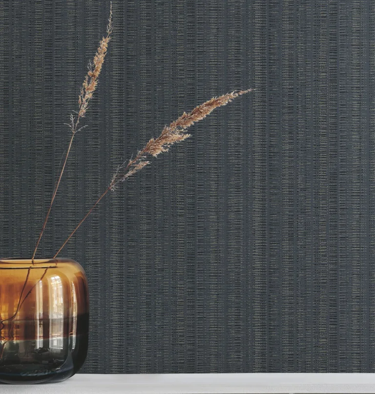 Line In The Sand Woven Stripe Wallpaper - Indigo — Ảnh 2