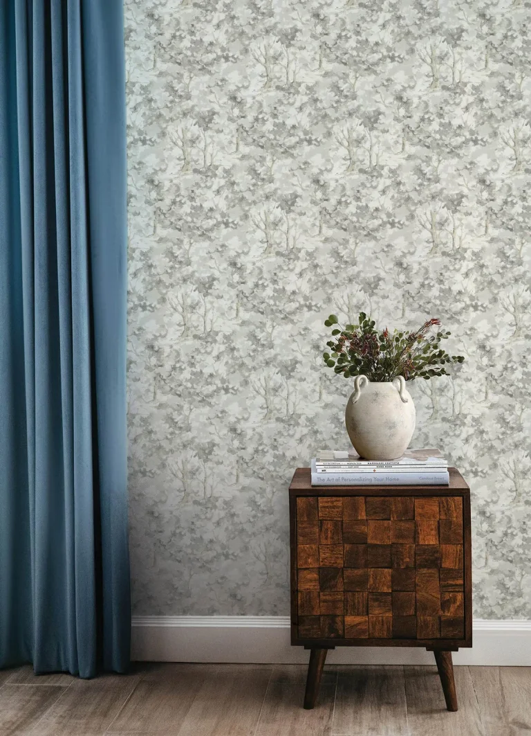 Chesapeake Thicket Forest Wallpaper - Charcoal — Ảnh 5