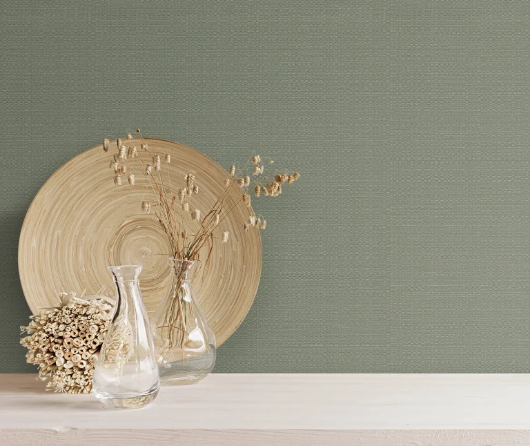 Bali Basketweave Wallpaper - Sage — Ảnh 4