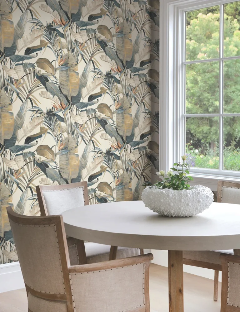 Candice Olson Tropical Cabana Wallpaper - Plush Neutral — Image 2