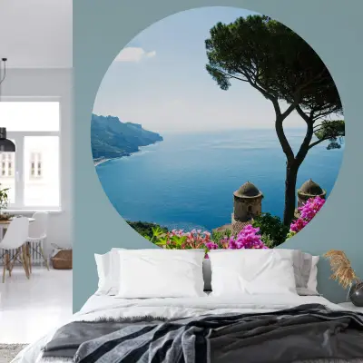 Glance on the Amalfi Coast - Wall Mural 5540 - Round - 144cm diameter