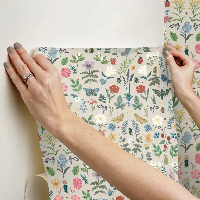 Rifle Paper Co. Curio Peel and Stick Wallpaper - Linen — Ảnh 7