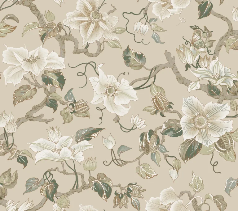 Ronald Redding Marguerite Vine Wallpaper - Taupe — Ảnh 3
