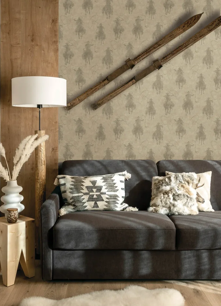 Chesapeake Stockman Silhouette Wallpaper - Khaki — Ảnh 2