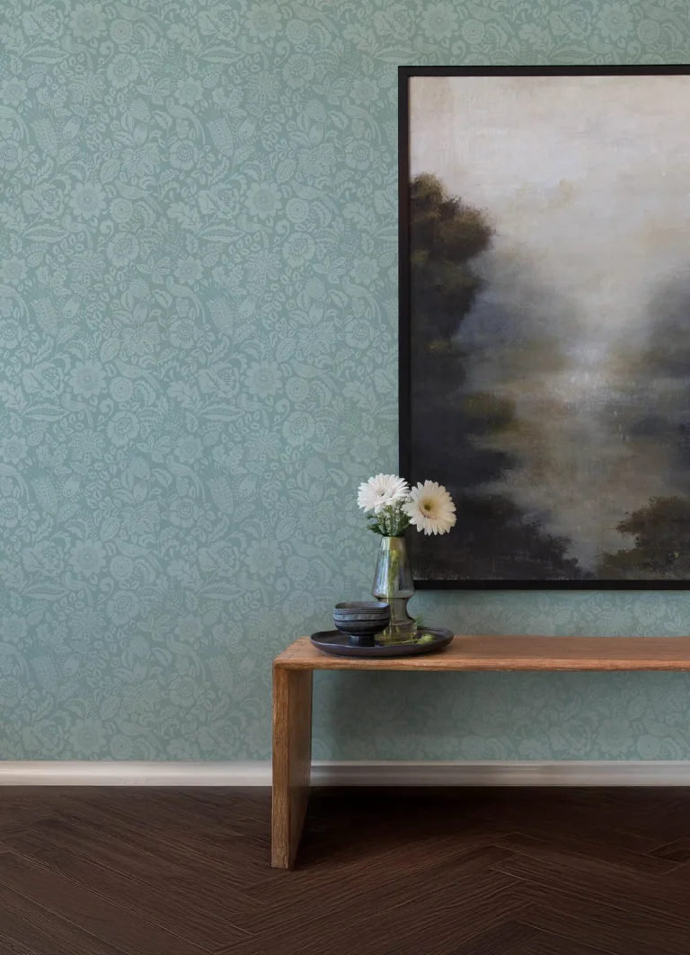 Marta Floral Trail Wallpaper - Teal — Ảnh 4